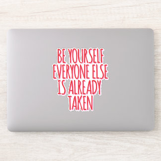 Einzigartigkeit Aufkleber