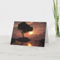 Einzige Baum-Gruß-Karte