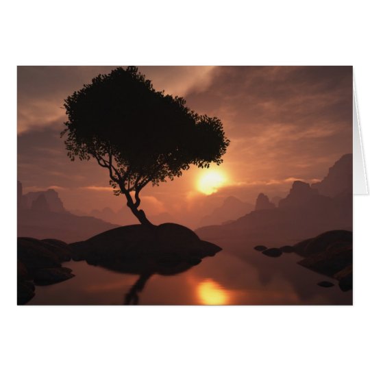 Einzige Baum-Gruß-Karte Karte