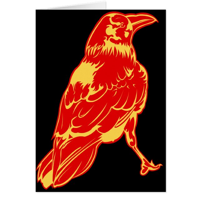Einzige Krähen-Illustration (Vorne)