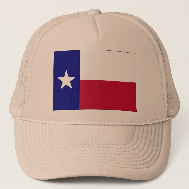 Einzige Stern-Flagge Texas Truckerkappe (Vorderseite)