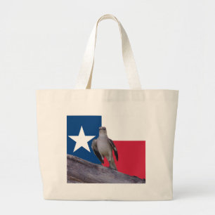Einzige Stern-Taschen-Tasche mit Spottdrossel u. Jumbo Stoffbeutel