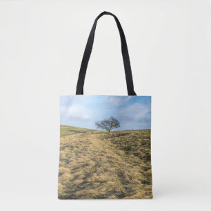 Einziger Baum in der Landschaft Taschen-Tasche Tasche