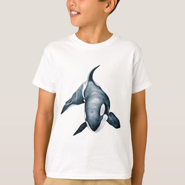 Einziger Schwertwal-Wal T-Shirt (Vorderseite)