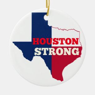 Einziger Stern "Houston stark " Keramikornament