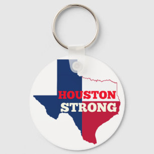 Einziger Stern "Houston stark " Schlüsselanhänger