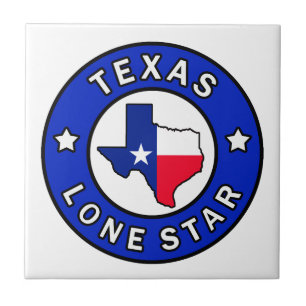 Einziger Stern Texas Fliese