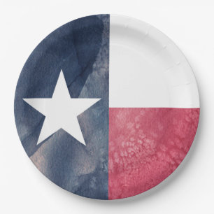 Einziger Stern   Texas Pappteller