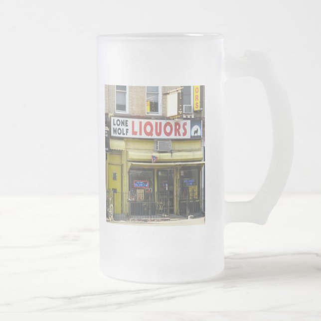 Einziger Wolf-Alkohol-mattierte Tasse (Rechts)