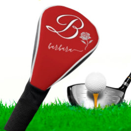 Einziges Rot mit der benutzerdefinierten Rose für Golf Headcover