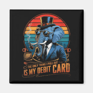 Einziges, was ich herausziehe, ist meine Debitkart Magnet