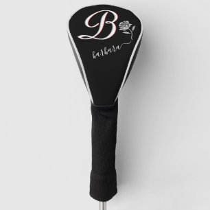 Einzigschwarz mit der benutzerdefinierten Rose für Golf Headcover