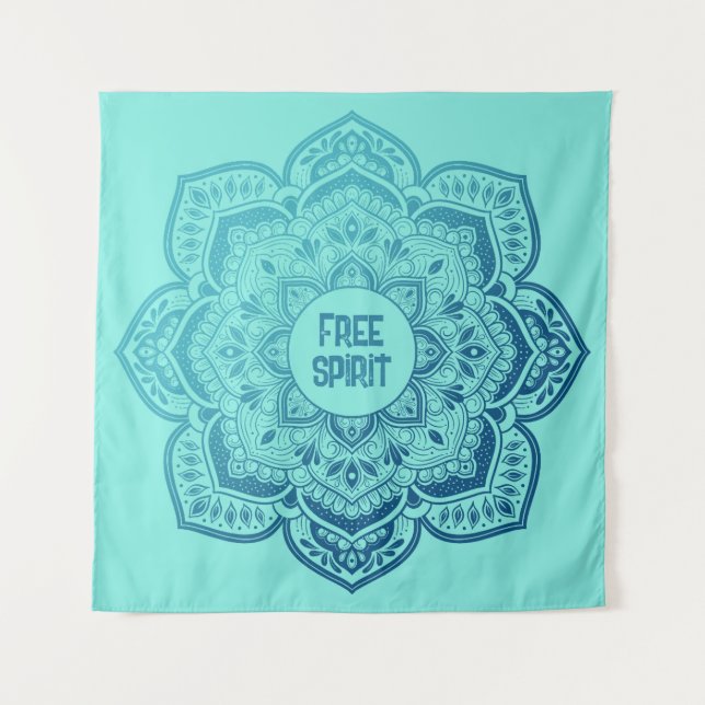 Eira Mandala Personalisierter Wandteppich (Vorderseite)