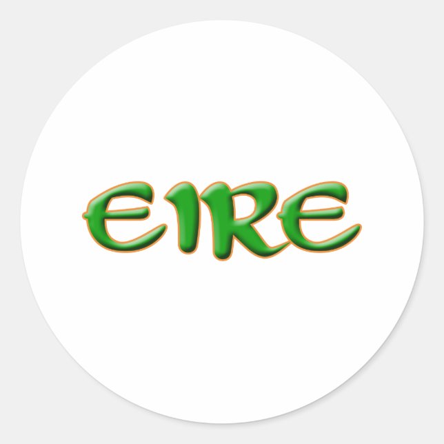 Eire Eltic Text Sticker (Vorderseite)