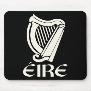Eire Gaelic Ireland Eireann Irish Pride Harp St Pa Mousepad