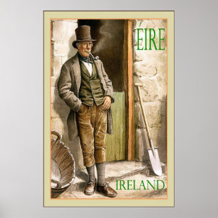 Éire ~ Irland ~ Vintage Travel Poster