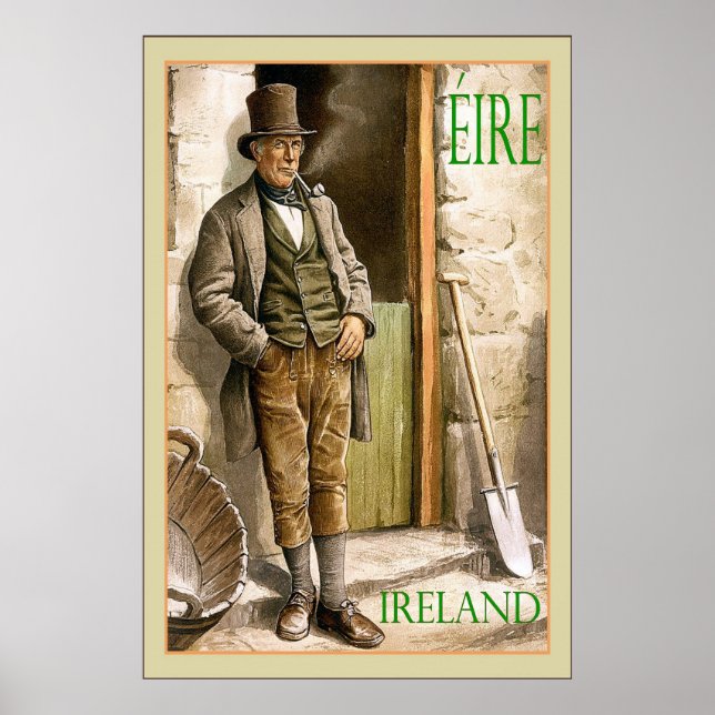 Éire ~ Irlande ~ Poster Vintage voyage (Devant)