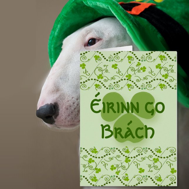 Eirinn go Brach Irlande Forever Note Card (Ireland Forever in Gaelic)