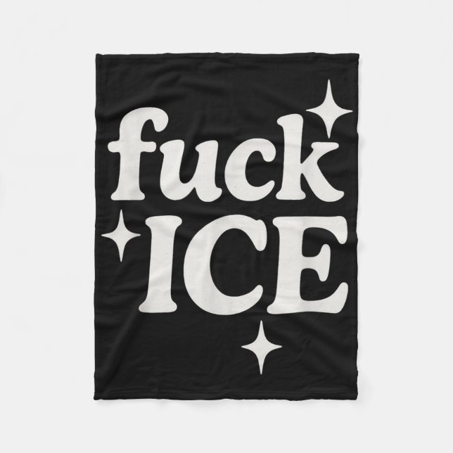 Eis Abschiebung Protest Einwanderung Aktivist Für  Fleecedecke (Vorderseite)