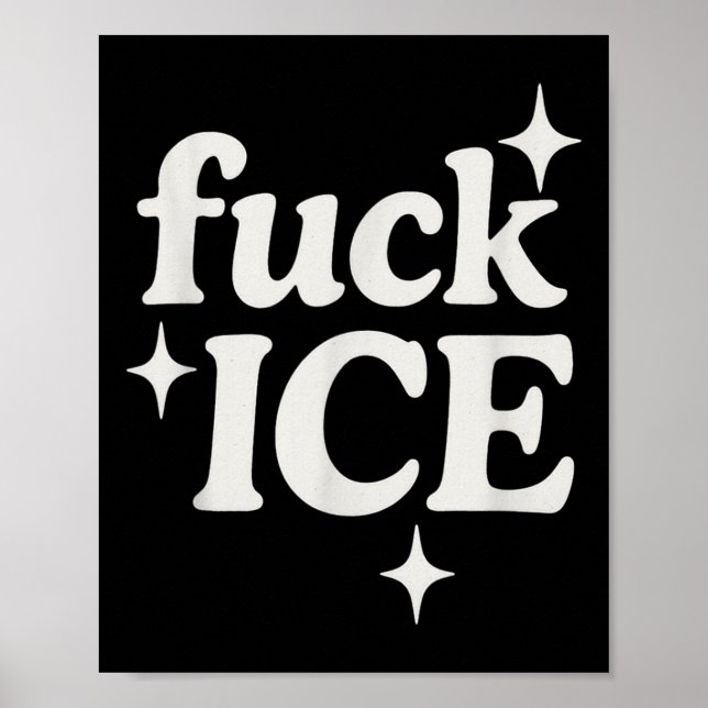 Eis Abschiebung Protest Einwanderung Aktivist Für  Poster (Vorne)