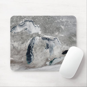 Eis auf den Großen Seen, Staaten. Mousepad