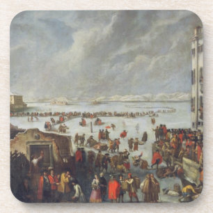 Eis auf der Lagune Getränkeuntersetzer