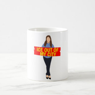 Eis aus meinem Stadtkaffeebecher Kaffeetasse