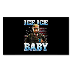 Eis-Baby Lustiger Trump Magnetische Visitenkarte