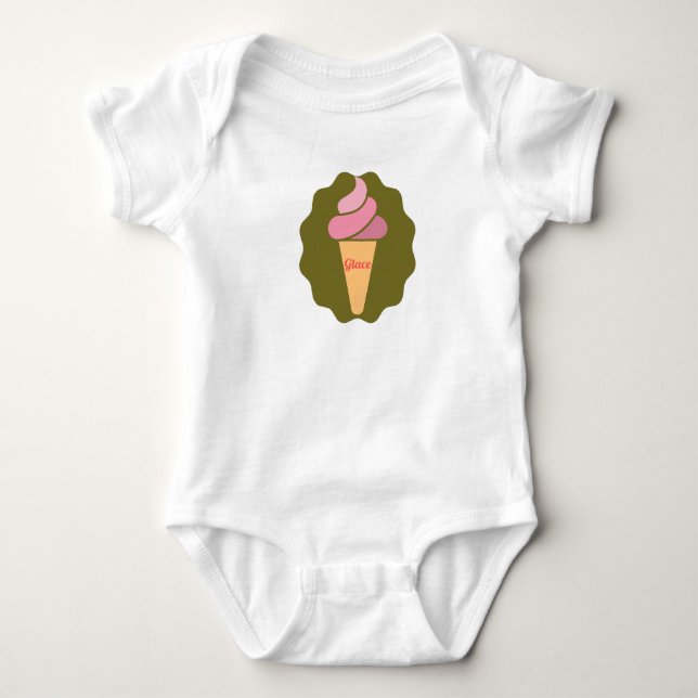 Eis Baby Strampler (Vorderseite)