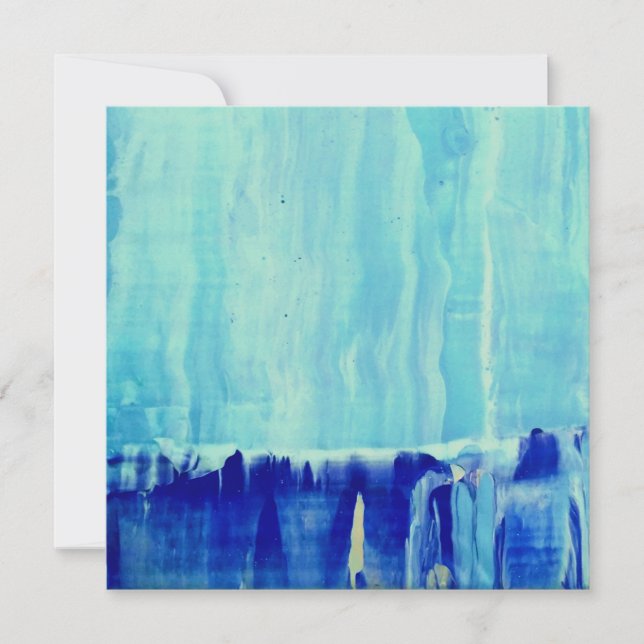 'Eis Blue Dankeskarte (Vorderseite)