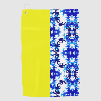 Eis Blue Snowboarder Sky Yellow Snowboarder Sport Golfhandtuch