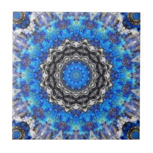 Eis-Blumenblatt-Mandala Fliese