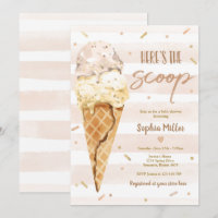 Eis Cream Baby Shower Hier ist die Scoop Baby Dusc