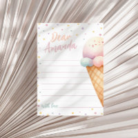 Eis Cream Birthday Time Kapsel Notecard