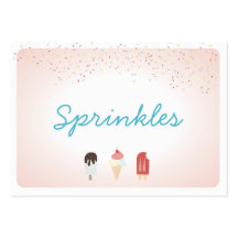 Eis Cream Party Dessert Buffet Food Labels