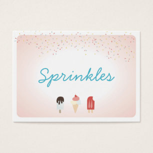 Eis Cream Party Dessert Buffet Food Labels