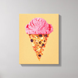Eis Cream Pizza Canvas Print Leinwanddruck