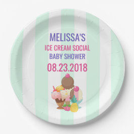 Eis Cream Social Baby Shooting Event Pappteller