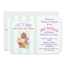 Eis Cream Social Party Event Einladung
