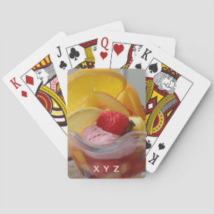 Eis Cream Sundare benutzerdefinierte Monogramm-Spi Spielkarten