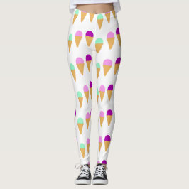 Eis Creme Pattern Leggings