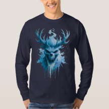 Eis-Dämon-Wasserfarbe-Langarmshirt
