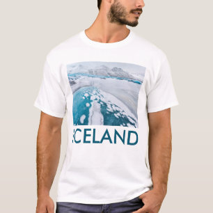 Eis des gefrorenen Gletschers, Island T-Shirt
