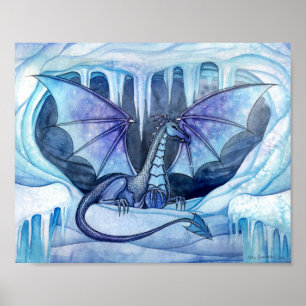 Eis-Drache-Plakat von Molly Harrison Poster