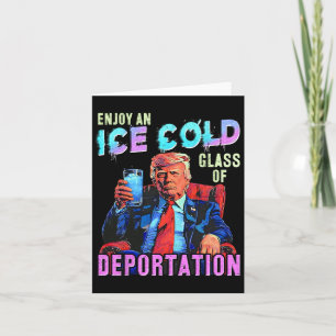 Eis genießt ein eiskaltes Gl der Deportation 1 Karte