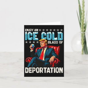 Eis genießt ein eiskaltes Gl der Deportation Karte