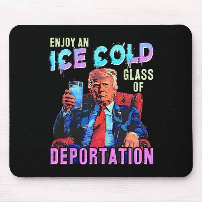 Eis genießt ein eiskaltes Gl der Deportation Mousepad (Vorne)