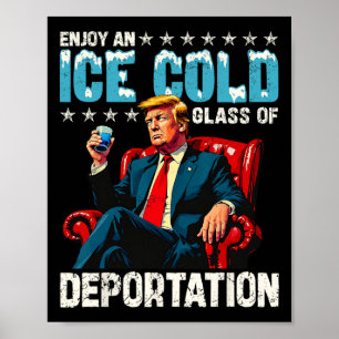 Eis genießt ein eiskaltes Gl der Deportation Poster