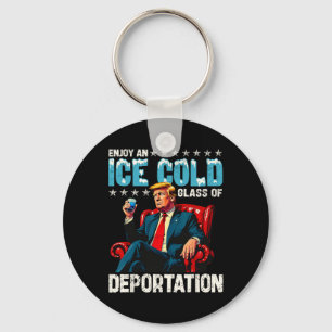 Eis genießt ein eiskaltes Gl der Deportation Schlüsselanhänger