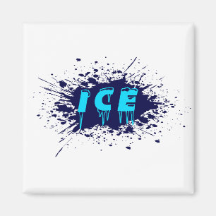 Eis-Graffiti-Typografie-Urban-Street-Art-Design Magnet